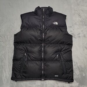 The North Face Puffer Vest Mens S Black 600 Down Nuptse Gorpcore Winter